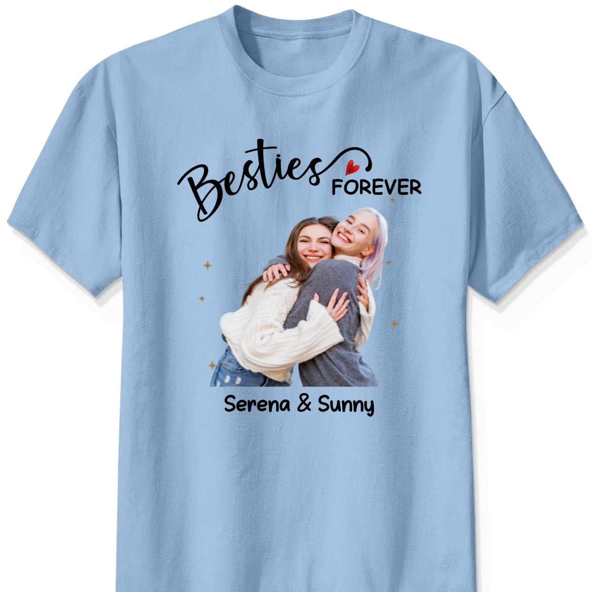 Custom Besties Photo Remove Background Personalized Shirt