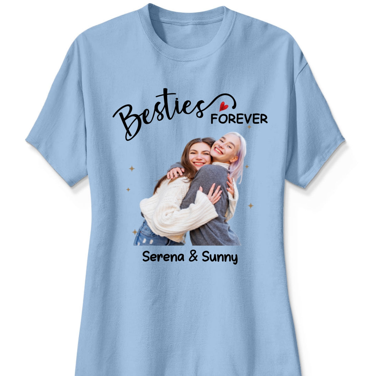 Custom Besties Photo Remove Background Personalized Shirt