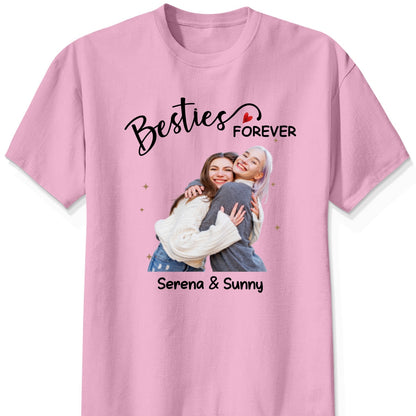 Custom Besties Photo Remove Background Personalized Shirt