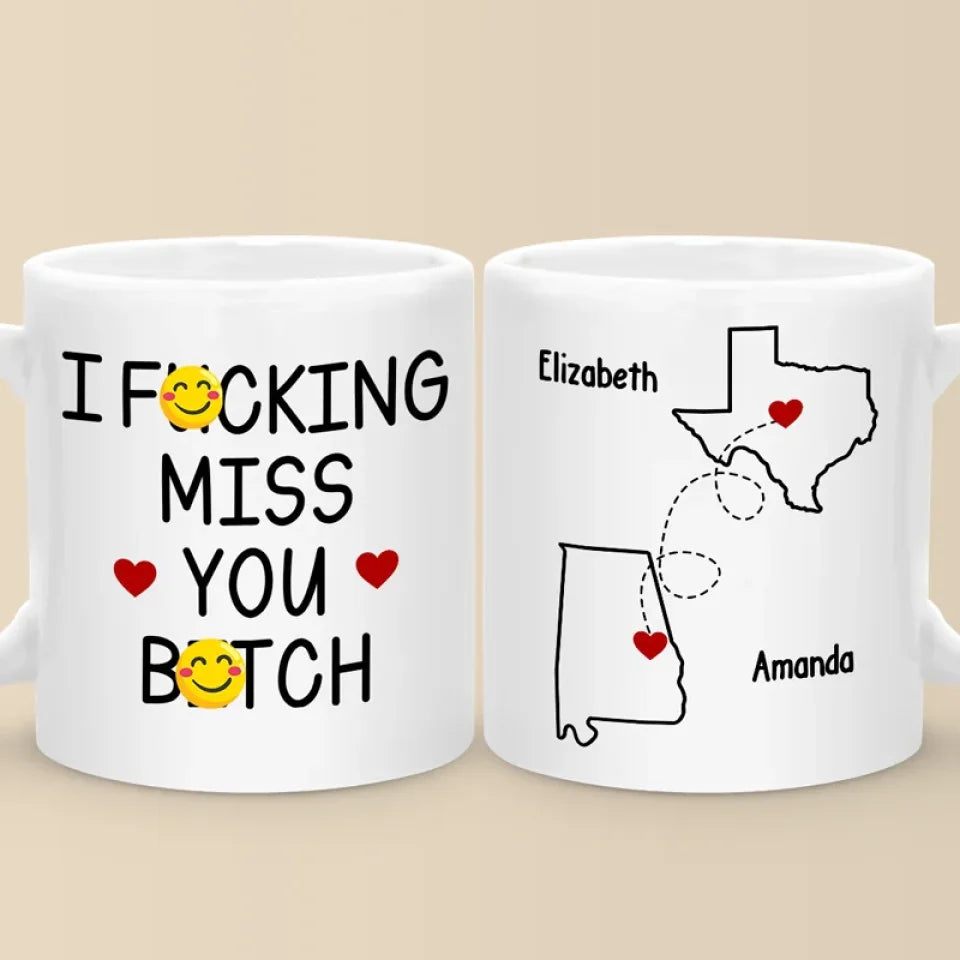 Cherishing Moments With Besties This Holiday - Bestie Personalized Custom Mug - Christmas Gift For Best Friends, BFF, Sisters